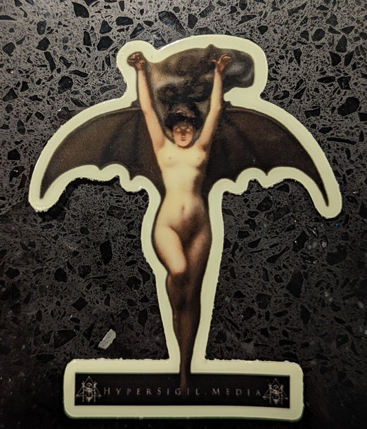 The Bat-Woman 2" Glow In The Dark Sticker