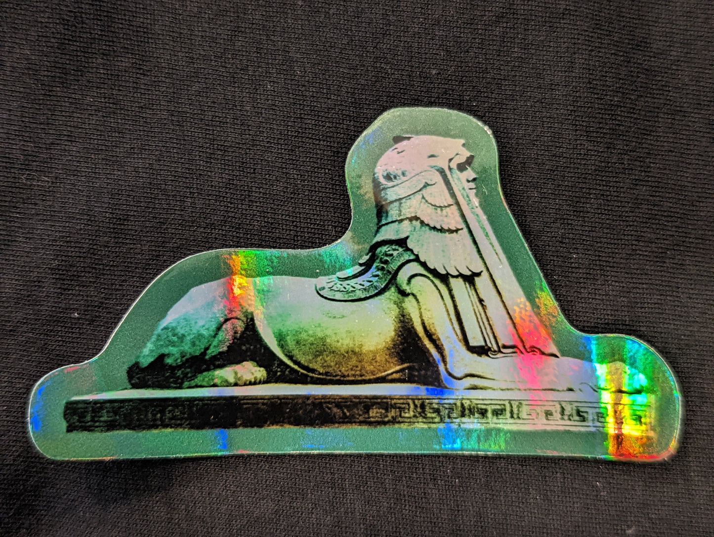 Masonic Temple Sphinx Holographic Sticker